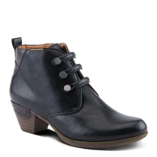 PATRIZIA Women's DEJAH Heeled Booties with Elastic Laces, Burnished Finish, and Zipper Closure2