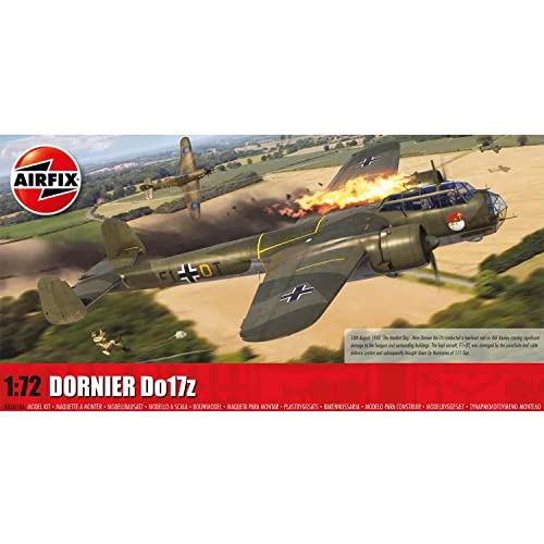 Airfix Model Airplane Kit Gift Set - A05010A Dornier Do17z, Plastic Plane Model Kits for Adults &...