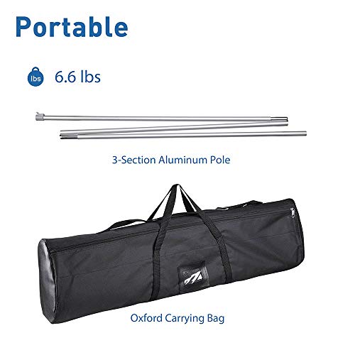 Instahibit 33\"x79\" Aluminum Retractable Roll Up Banner Stand Wide Base Adjustable Exhibition Fair Tradeshow Display