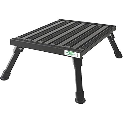 Safety Step F-08C-BLK 15" x 19" Black Large Folding Safety Step