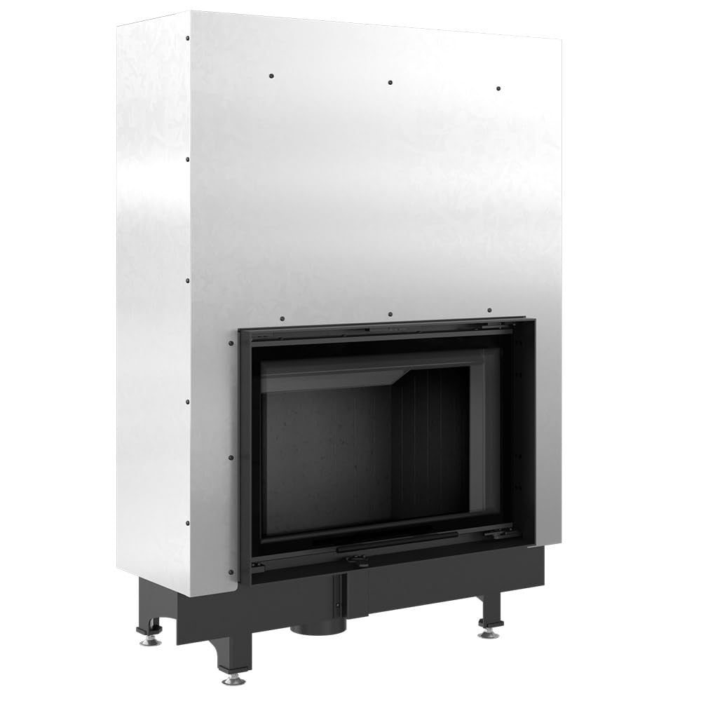 KRATKI Zibi 12 Holzkamin mit Lufteinlass Einsatz BImSchV 2 konform 11 kWThermischer Wirkungsgrad 80% Stahl mit Thermotec Guillotine-Innentür