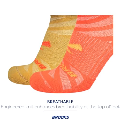Brooks Ghost Lite No Show Socks I Performance Running, Comfort Fit with Arch Support for Men & Women (2-Pack Set)4