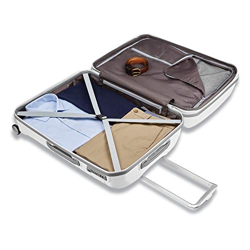 Samsonite Freeform Hardside Expandable with Double Spinner Wheels, Checked-Large 28-Inch, White - Image 5