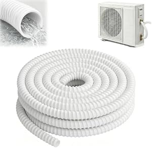 Kondensatschlauch, Klimaschlauch aus PVC, Kondensatschlauch Klimaanlage Zuschneidbar Glatte Flexibel Kondenswasser Schlauch für Klimaanlagen, Split-Klimageräte ﻿ (3M)