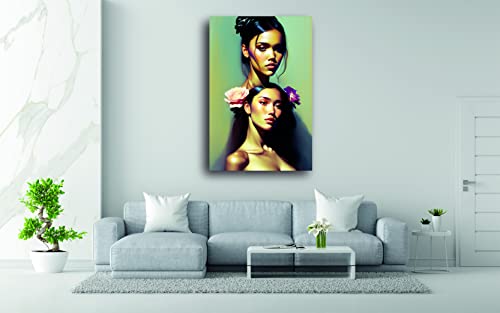 Impression sur toile fée des fleurs tableaux d'art déco haute qualité