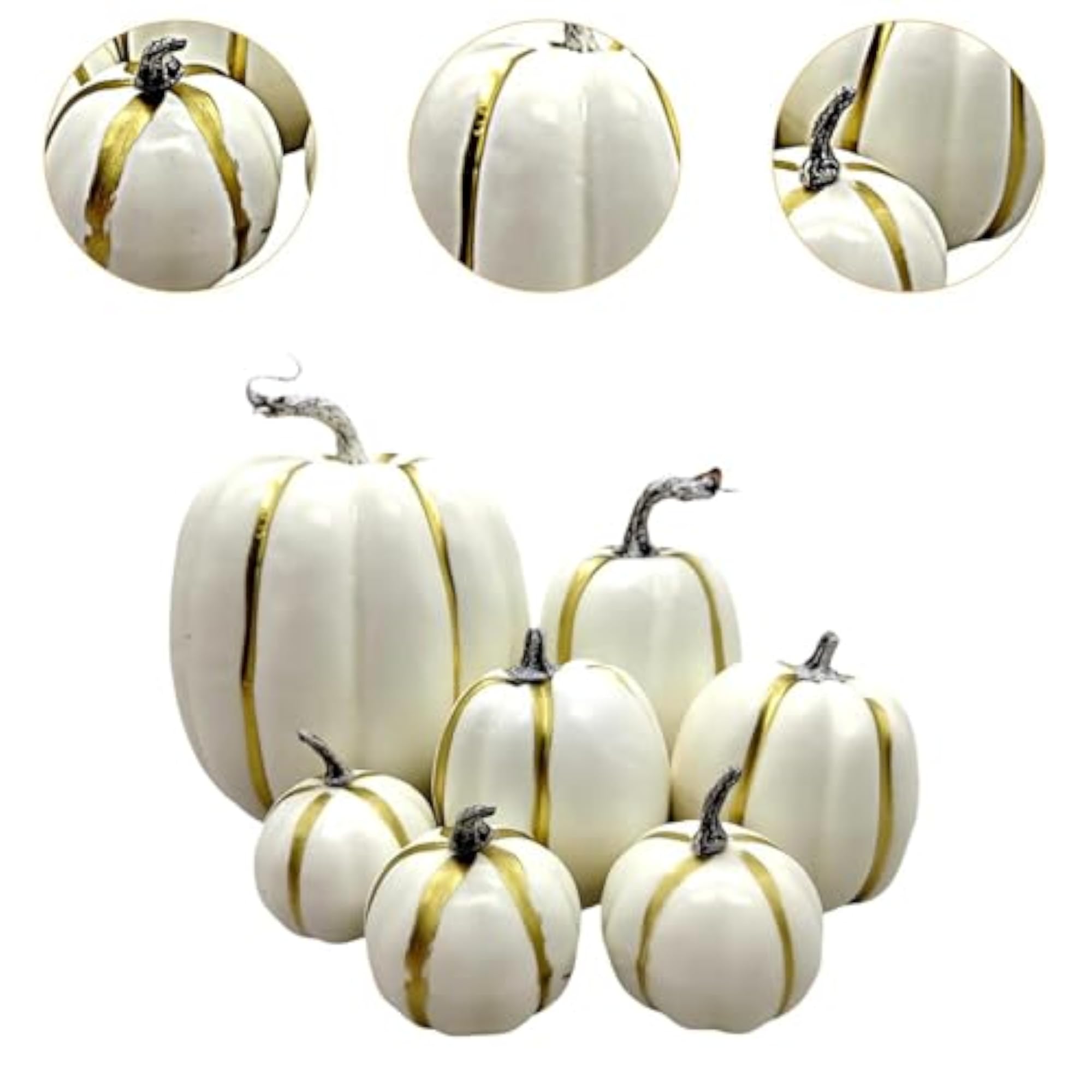 7X Foam Pumpkins Simple Crafts Artificial Pumpkins