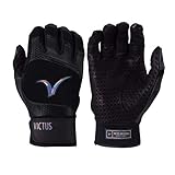 Victus Debut 2.0 Batting Gloves, Jet Black, Adult Large