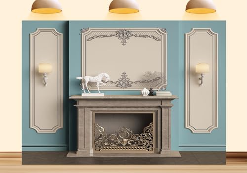 Vintage Room Inside Backdrop Library Ladder Baroque Background European Frame