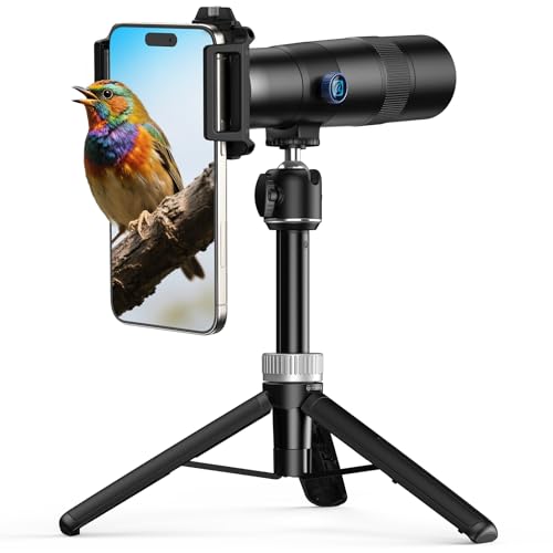 Evil Eye 30X Handy Teleobjektiv mit Stativ, 4K HD Teleobjektiv für Smartphone, Metallrahmen & 30X Zoom, Kompatibel mit iPhone & Android, Ideal für Reise- & Sportfotografie