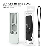 AhaStyle Protective Case for Apple TV Siri Remote [1st Gen] with AirTag Holder, Anti Slip Silicone Cover Compatible with 2016 Apple TV HD and 2017 Apple TV 4K [1st Generation] (Glow Green) - Image 7