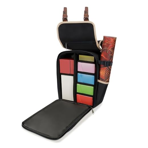 Customizable Compact Backpack for Trading Cards
