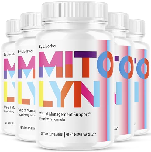 (5 Pack) Mitolyn Pills - Official Mitolyn Weight Pills Advanced Supplement Support - Maximum Strength Natural Mito Lyn Vitamins for Overall Health & Wellness Reviews 300 Capsules for 5 Months