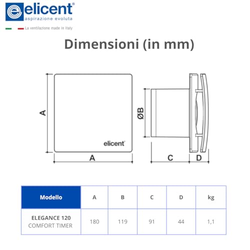 elicent | Elegance Spiralsauger Made in Italy (Timer, 150 mm)