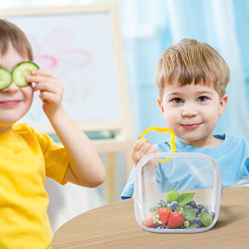 Weewooday 6 Pcs Mini Clear Toiletry Makeup Bag Small PVC Travel Bag Waterproof Plastic Cosmetic Bag with Zipper Portable Cosmetic Makeup Bag for Vacation Bathroom Organizing(Transparent)4