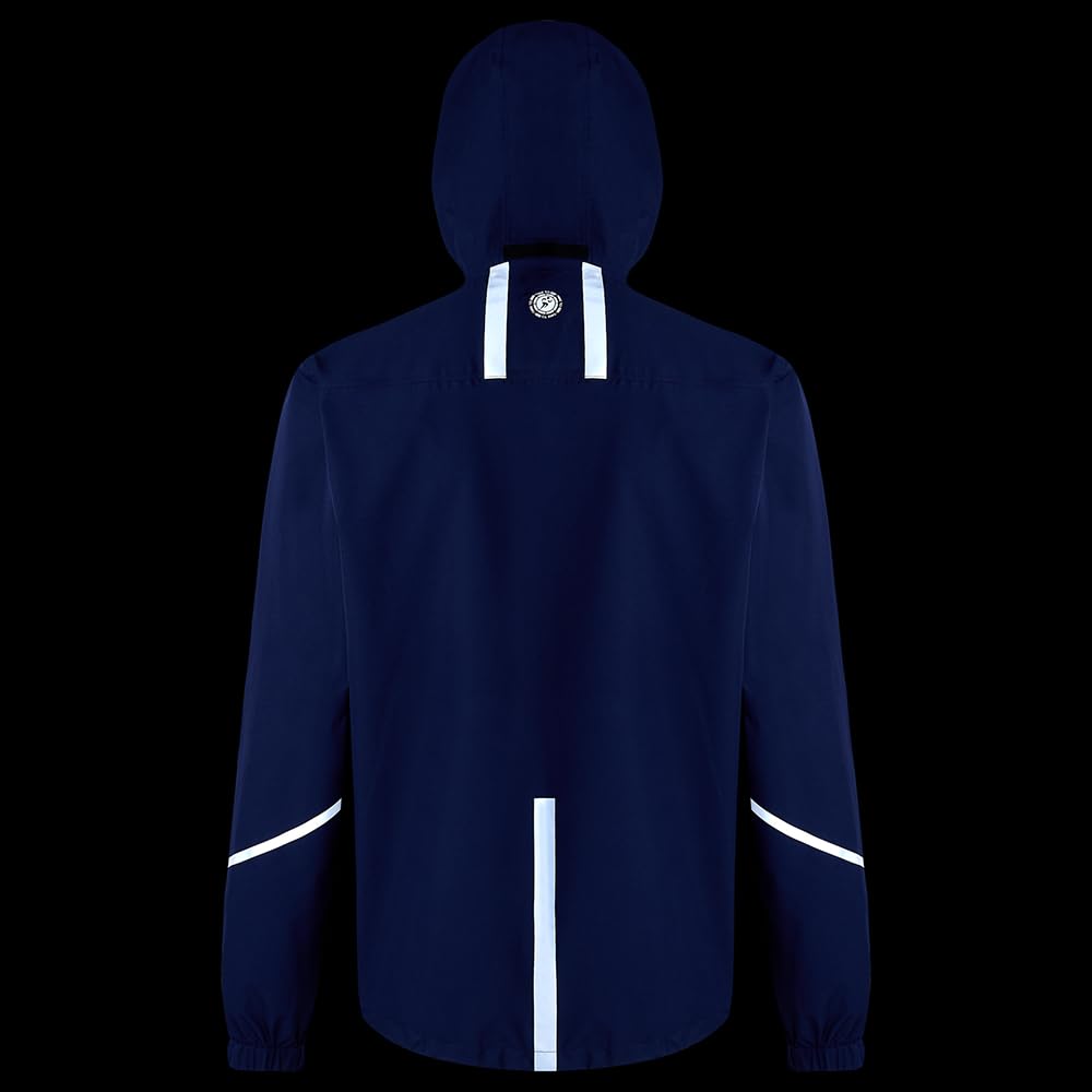 Time To Run Imperméable Veste de Course a Pied pour Homme avec Poches - Légère Coupe-Vent Respirant - Idéal pour l'exercice et Le Jogging - de