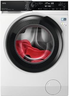 AEG 7000 Series Washing Machine LFR74164UC, UniversalDose ProSteam Freestanding Washing Machine using 96% less water, Large Capacity, 10kg Load, 1600rpm Spin, Energy Class A, White