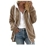 Cocila Giacche Oversize In Pile Peloso Per Donna 2025 Cappotto Cardigan Caldo E Peloso Capospalla Invernale Cappotto Lana Grigio Brown Xl Bomber Smanicato Donna Giubbino Chiodo Pelle