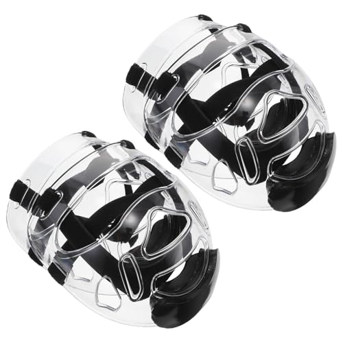 Ensemble 2 casques Taekwondo petite taille avec visière amovible antichoc