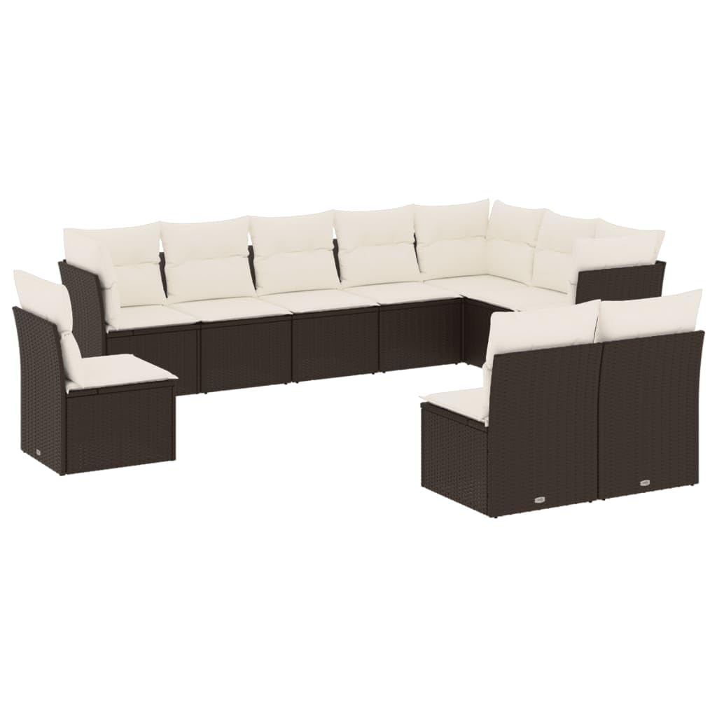 pleciony rattan PE na taras i patio czarny 77 6 cm