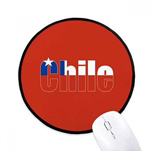 Alfombrilla de ratón redonda con diseño de Chile ideal para tu oficina en casa