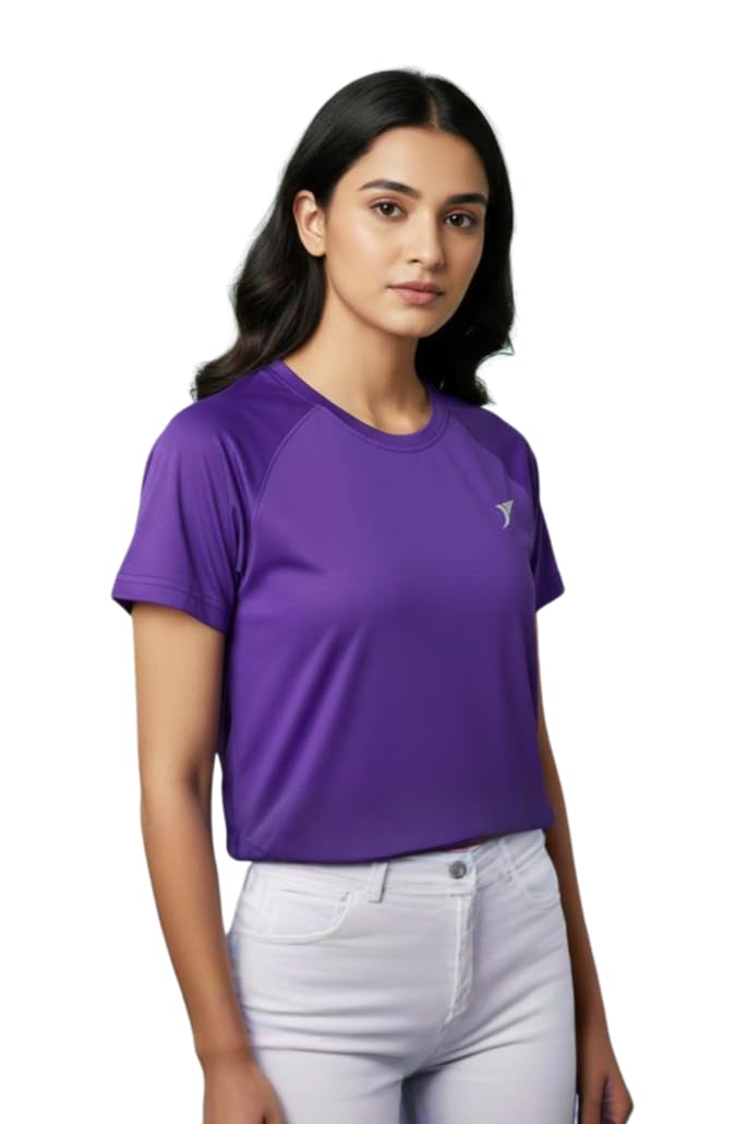 Women's Sports T-Shirt | Quick Dry Breathable Activewear Tee | Lightweight Round Neck Gym & Running T-Shirt for Women | Fitness & Casual Wear-image-39