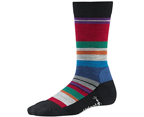 SmartWool Women's Saturnsphere Socks (Black/Multistripe) Medium