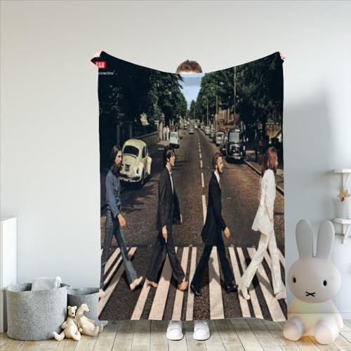 AMNOOL Couverture à Motif 3D The Beatles,Couverture Polaire Automne/Hiver pour Enfants,garçons,Adolescents,Couverture pour canapé,Couverture en Flanelle Douce et Confortable 127x152cm - Les Beatles, Paul McCartney, John Lennon, RIngo Starr, George Harrison AMNOOL Couverture à Motif 3D The Beatles,Couverture Polaire Automne/Hiver pour Enfants,garçons,Adolescents,Couverture pour canapé,Couverture en Flanelle Douce et Confortable 127x152cm