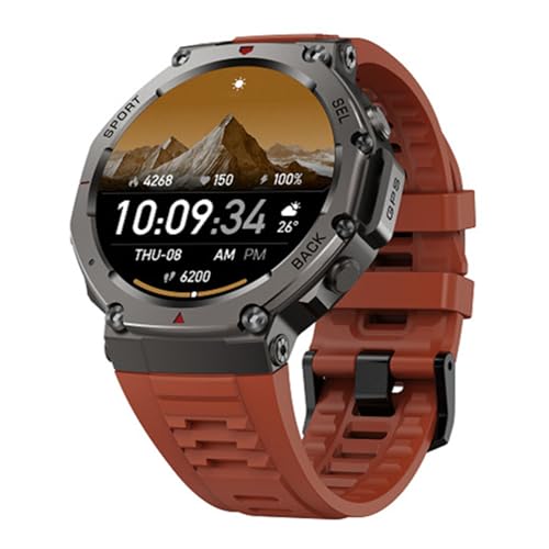 MEIION Sekoda GPS Sports Smartwatch GPS-Smartwatch für Herren 1,43 Zoll Fitnessuhr, wasserdicht (5 ATM), mit Herzfrequenz und Aktivitätsmonitor, kompatibel mit Android/iOS