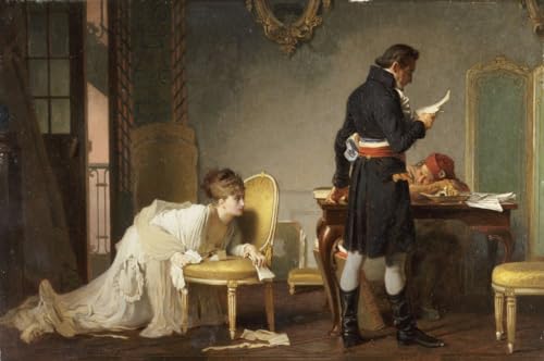 Toile peinture murale la lettre de Marcus Stone pour raviver un mur de salon trop vide
