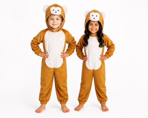 Image of kids zebra Animal Costume !Hooded fancy Dress Jamsuit For Boy & Girls ! Halloween Birthday & School Party Outfit ! Toddlers & Chidran Age 2-10 Yrs