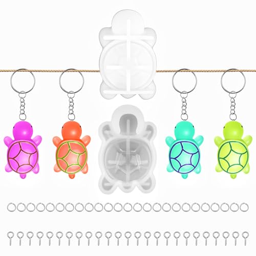 Turtle Silicone Mold for Resin Art with 4...