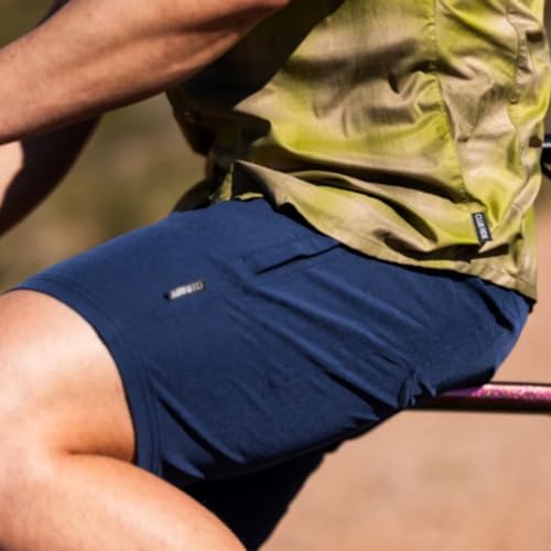 Club Ride Men's Mountain Surf Everywhere Shorts 10" - Mountain Bike Shorts for Men - PowerWeave 4-Way Stretch Lightweight Fabric - Durable, Breathable, Comfortable - Mood Indigo - Large by Club Ride - Image 2