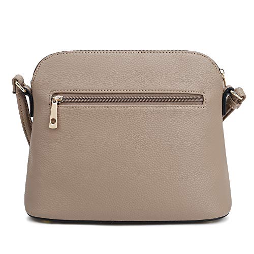Image of SG SUGU Lunar Lightweight Medium Dome Crossbody Bag Shoulder Bag with Tassel | Zipper Pocket | Adjustable Strap