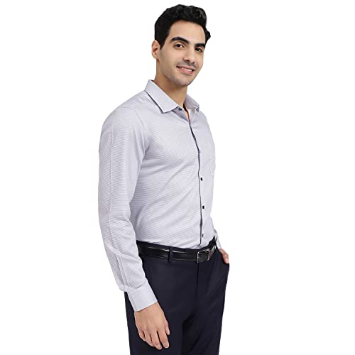 Image of Arrow Men Slim fit Cotton Printed Long Sleeves Cutaway Collar Shirt
