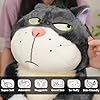 Juju Grumpy Cat Plush (26 in) - Giant Plush Stuffed Cat Plushies - Funny Stuffed Animals Plushie - Black Stuffy - Funny Plushies - Annoyed Stuffies #3