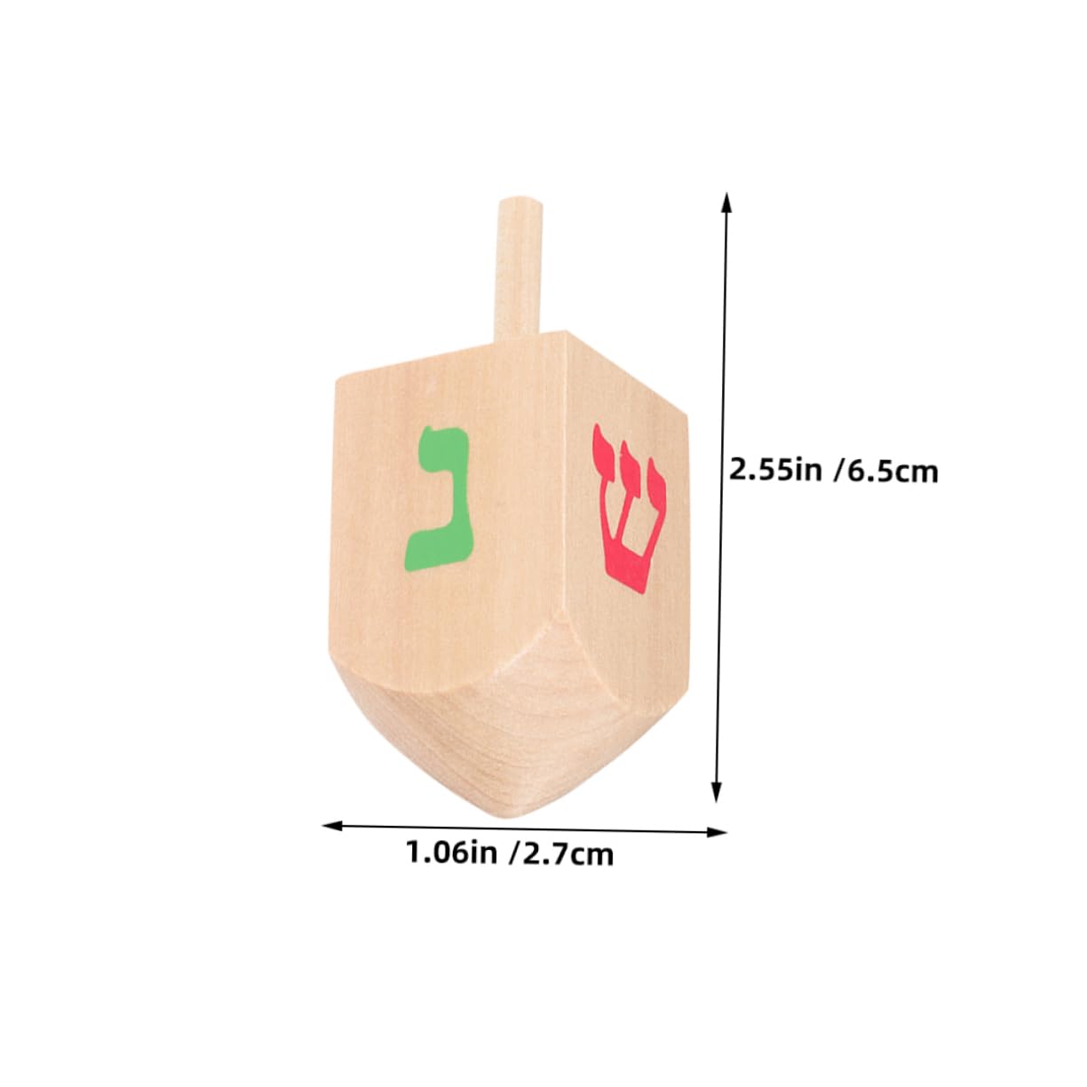 Vaguelly Hanukkah Decorations 10 Wooden Gyroscope Toys Kid-Friendly Handmade Tops for Baby's Party Fun