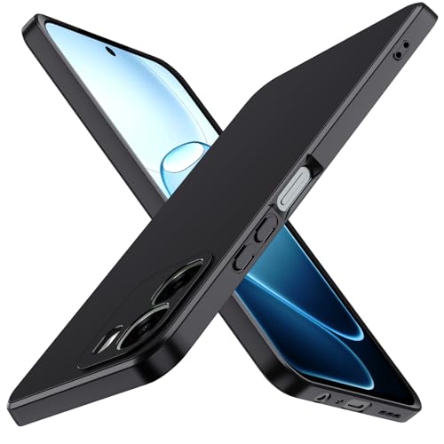 iVoler Cover in Silicone per Oppo A6 / A6x / A6k 4G / 5G con Protezione della Fotocamera, Ultra Sottile Custodia in TPU Morbida Anti-Graffio Antiurto Protettiva Case, Nero