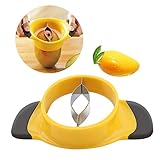 Mango Slicer Splitter Cutter Pitter with Stainless Steel Blade Fruit Divider Ergonomic Rubber Grip...