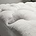 Cheer Collection Queen Cool Touch Bamboo Mattress Topper Pad, Bed Topper with Ultra Plush Fitted Eco Friendly Hypoallergenic Fill Pillow Top
