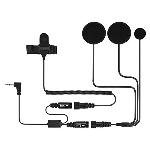 Zerone Half Face Motorcycle Bike Helmet Earpiece Headset Microphone PTT for Motorola Two