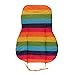 SeniorMar Portable bébé Poussette siège Coussin Coton Rayure bébé Voiture étanche Pad Poussette Accessoires Landau Arc-en-Ciel Coton épais Tapis