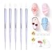 Beetles 5PCS Nail Art Dotting Tools Sculpture Pen Sculpting Tools & 31pcs Art Nail Brushes with Palette Holder All in One for Starter Manicure Design Set