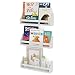 Nursery Décor Wall Shelves – 3 Set Shelf - Crown Molding Floating Bookshelves for Baby and Kids Room Book Organizer Storage Ledge, Display Holder for Toys, CDs, Baby Monitor, Frames