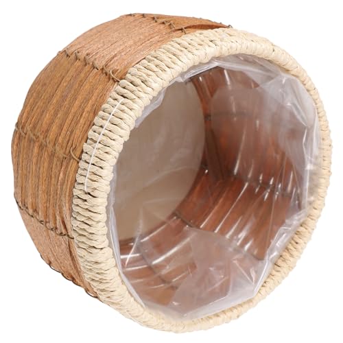 Parliky Dekorativer Handgewebter Pflanzkorb aus Robustem Rattan...