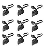 Fonctionnels et esthétiques : ces crochets muraux décoratifs, en forme de feuilles ou de feuilles, remplissent une double fonction : organiser vos objets personnels et embellir vos murs avec leur charme rétro. crochets muraux, crochets en métal vintage, patères en fer forgé