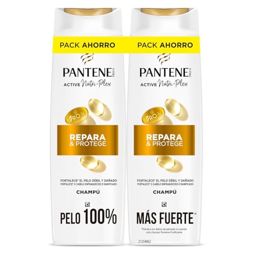 Pantene Champú Repara y Protege Cabello Dañado, 2 x 325ml