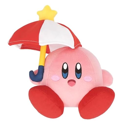 Nintendo Together+ Kirby - Sombrilla de Peluche (13 cm) | Ya disponible en tu tienda friki favorita! En mundofriki.es!