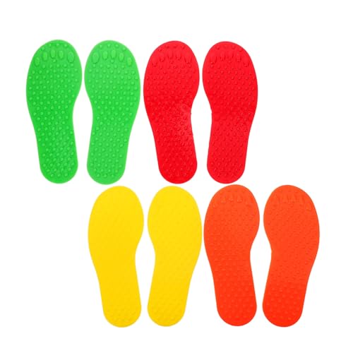 Parcours sensoriel de sol avec 4 paires de pastilles pour tapis de classe