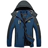 BIYLACLESEN Mens Winter Coats Soft Shell Jacket Mens Tactical Jacket Parka Jacket Men Warm Jacket...