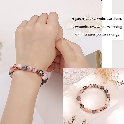 Yiyang 13th 16th 18th 21st 25th 30th 35th 40th 45th 50th 60th 65th 70th 75th 80th Birthday Gifts for Women, Natural Stone Bracelet Birthday Gifts for Women Mom Daughter Grandma Sister Coworker4